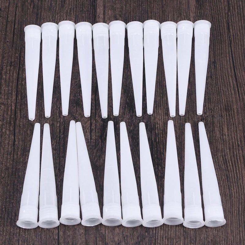 Yardwe Plastic Caulking Nozzle Tips 30 Pcs 4.13 X 0.66 Inch Tube Replacement Nozzles for Precise Adhesive Application Ideal for Home Maintenance and Installation - Image 4